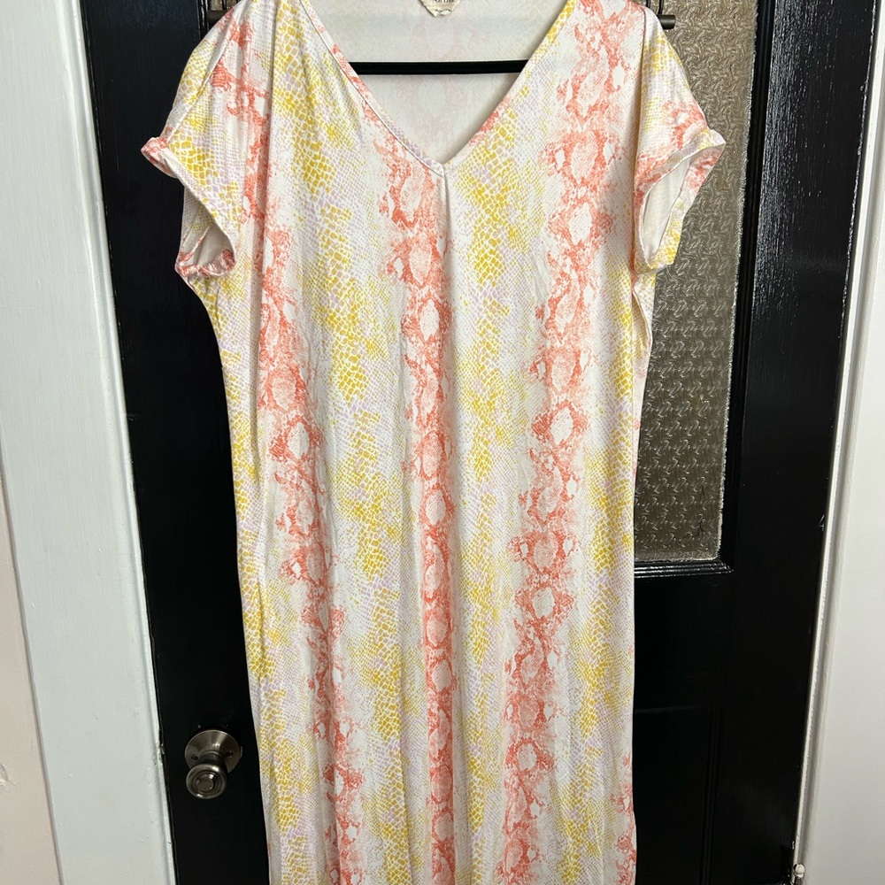 Oversized Snake Skin Maxi Dress